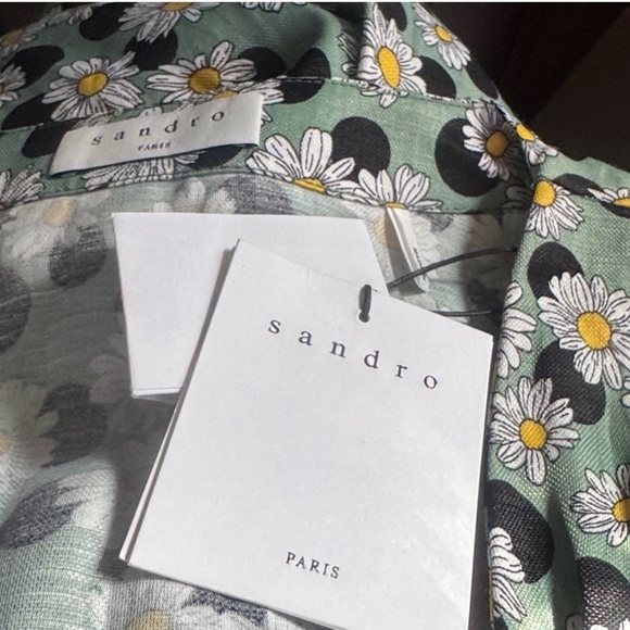 Sandro Multicolor Long Sleeve Dress - Picture 5 of 7